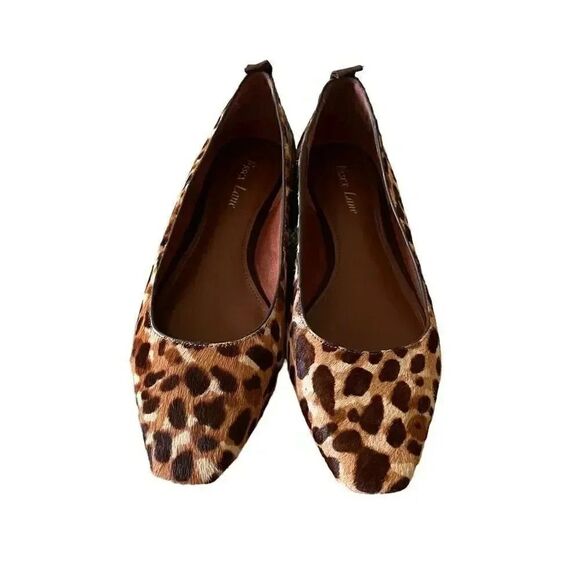 Essex Lane Ballet Flats Leopard Print Slip on Flat Shoes Size 8.5M - Picture 1 of 12